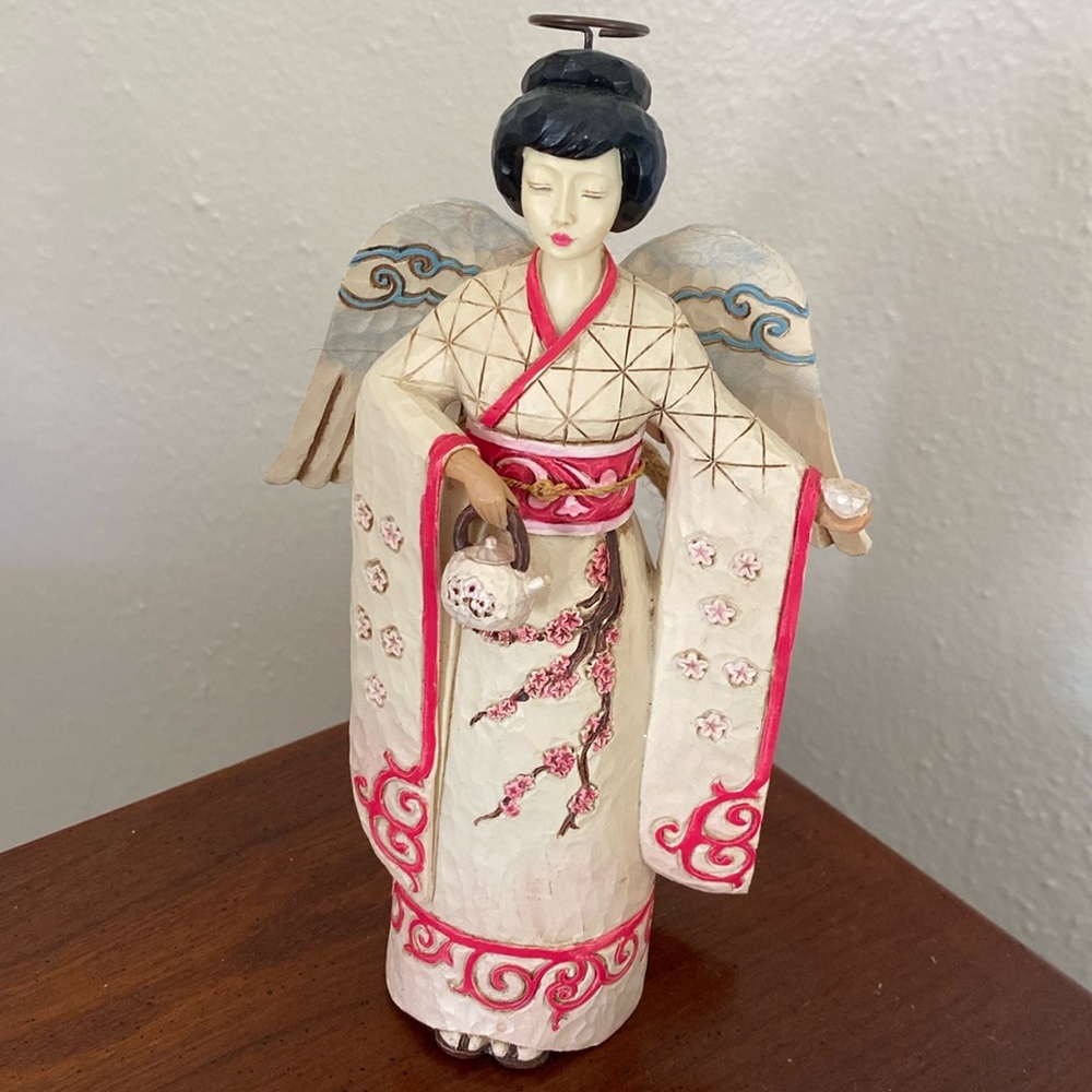 Jim Shore Heartwood Creek Geisha Angel “Gracious Is A Welcoming Spirit” Figurine